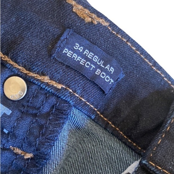 GAP Dark Wash Jeans Mid Rise Perfect Boot Normcore NEW - Picture 3 of 11
